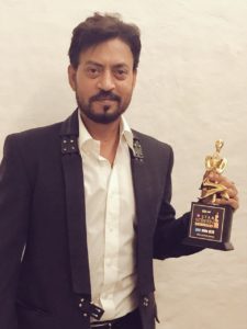 Irrfan Khan with Award
