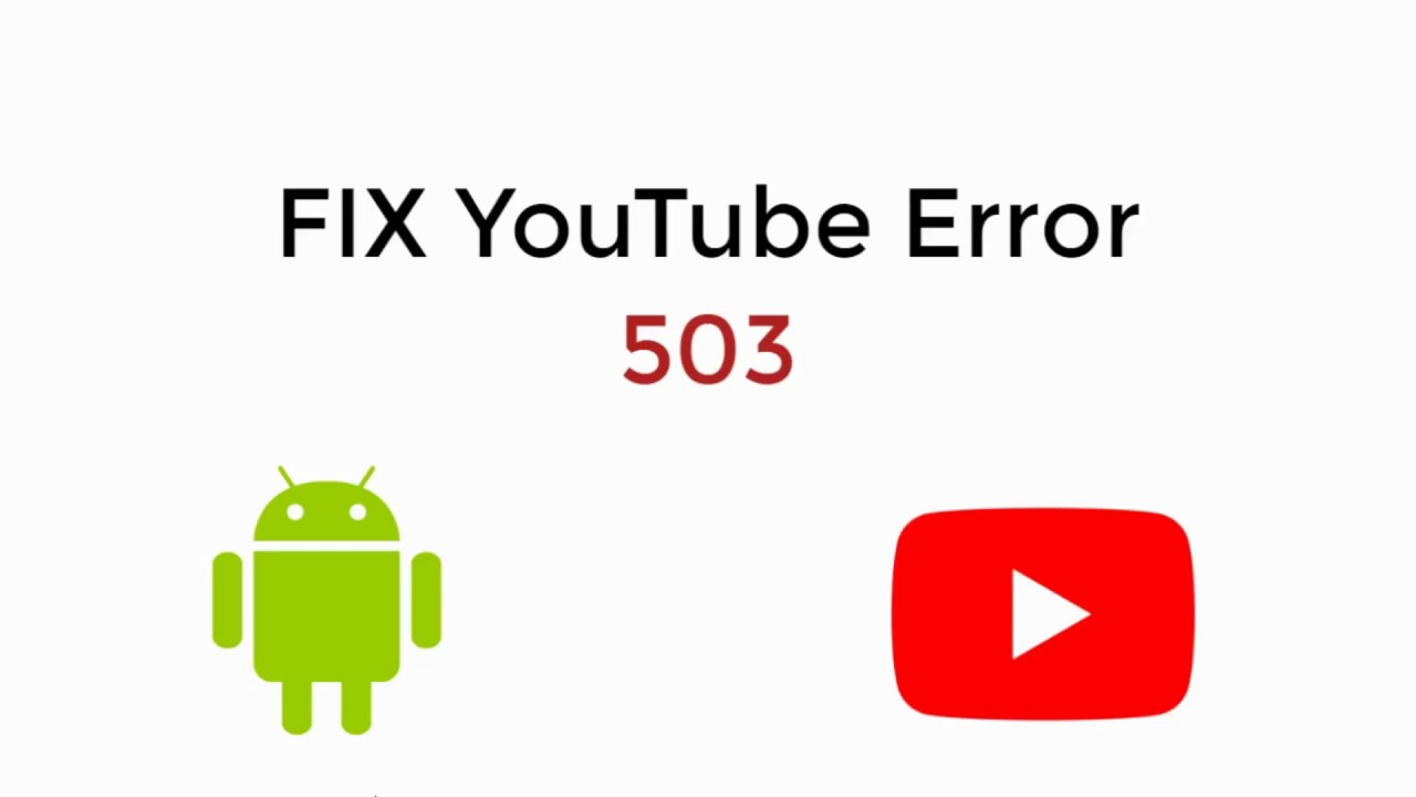 Youtube Error 503