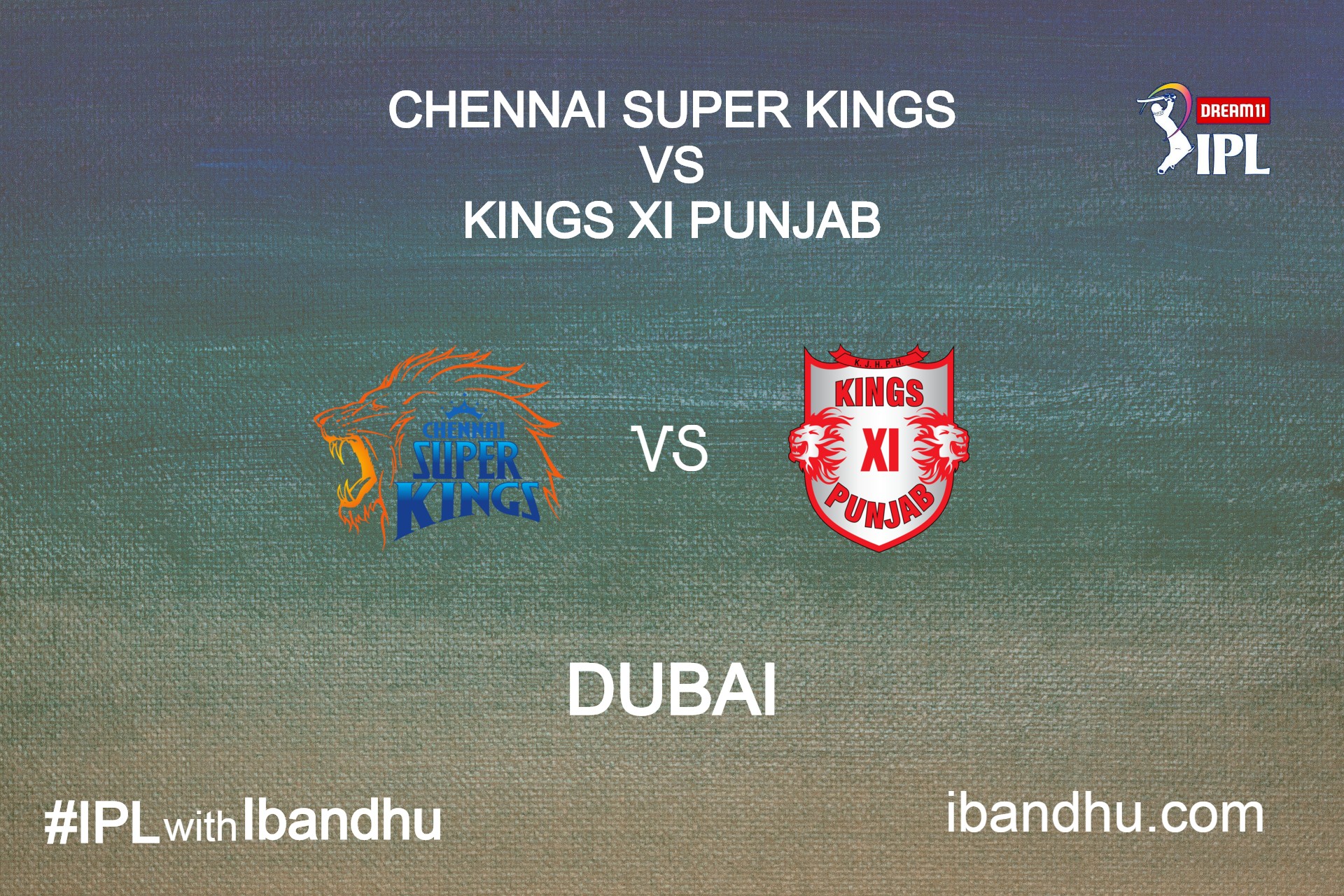 18th Match of IPL 2020 Between CSK and KXIP